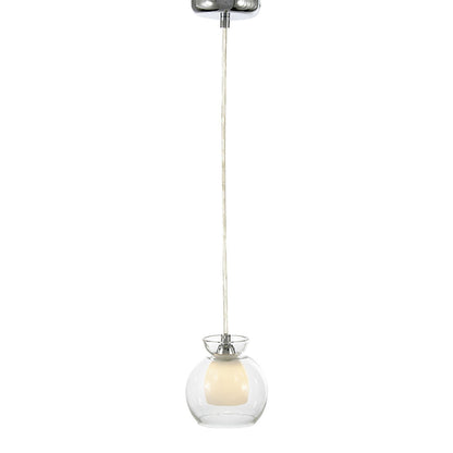 Diyas Malvina 15cm  1 Light G9 Polished Chrome/Clear Glass Ceiling Pendant Light Fitting