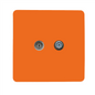 Trendi Switch Sunset Orange TV Coaxial & F-Type Satellite Socket - Screwless
