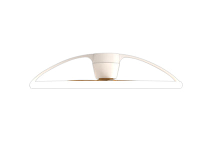 Nepal 105cm 75W LED Dimmable Ceiling Light With Built-In 35W DC Reversible Fan, White/Wood Finish c/w Remote, APP & Alexa/Google Voice Control, 7200lm