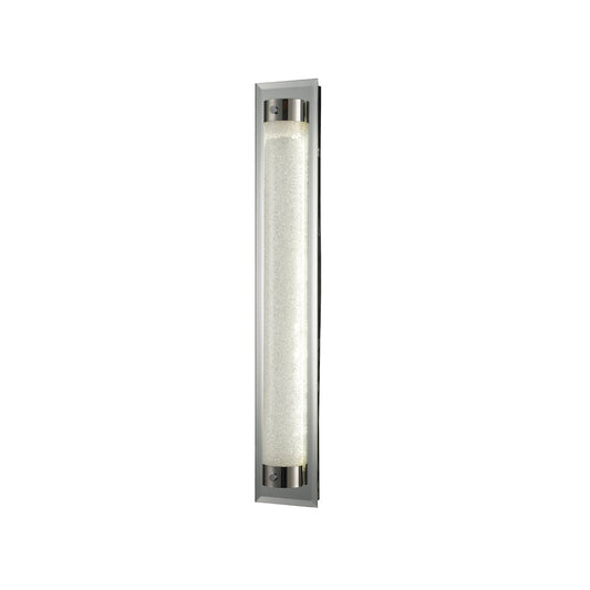 Mantra Fusion Tube Flush 21W LED 4000K Polished Chrome/Sand Diamond, 1800lm, 3yrs Warranty Crystal