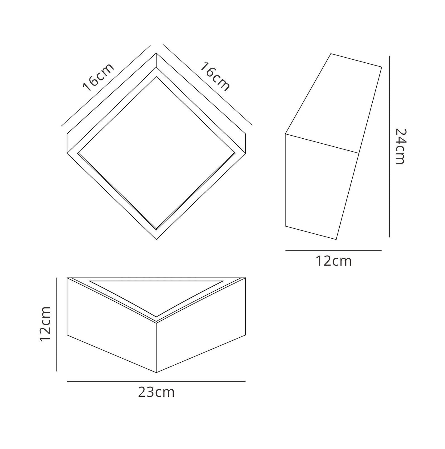 Mantra M5483 Mini Wall Light Square 2x5W G9 LED (not incl.), Silver