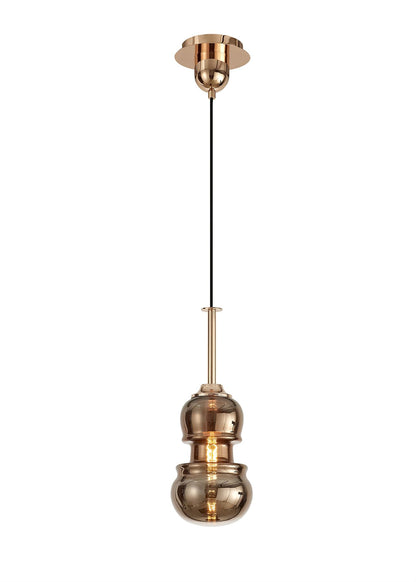 Mantra Sonata Pendant 15cm Round, 1 x E27, Copper