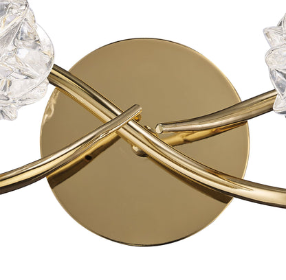 Mantra Maremagnum Wall Light Switched 2 Light G9, French Gold