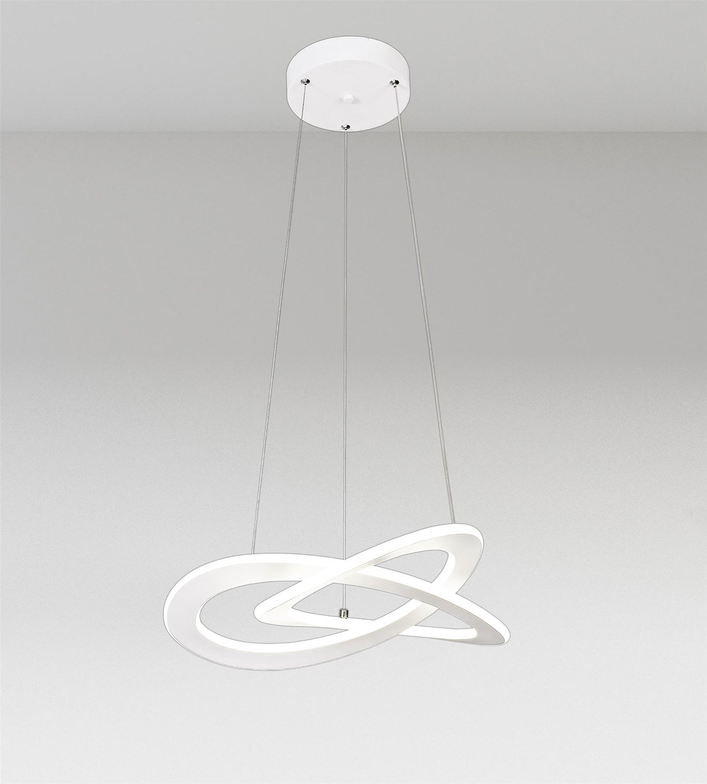 Mantra Planet 49cm Pendant, 40W LED, 3000K, 1800lm, White, 3yrs Warranty
