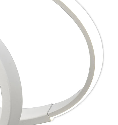 Mantra M5994 Infinity Blanco Table Lamp 12W LED 3000K, 1000lm, White/White Acrylic, 3yrs Warranty