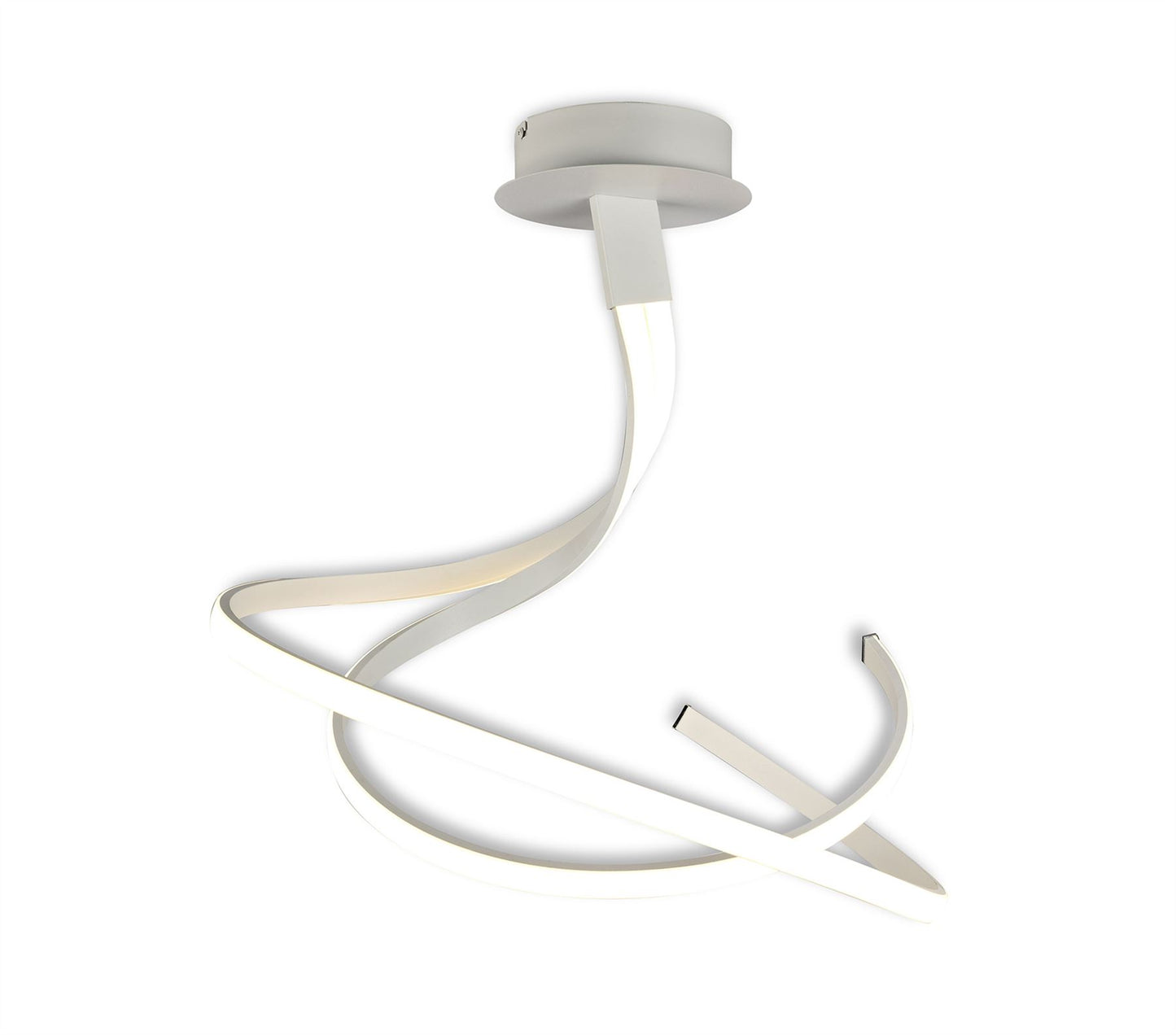 Mantra M6001 Nur Blanco Semi Ceiling 50W LED 3000K, 4000lm, Dimmable White/Frosted Acrylic, 3yrs Warranty - M6001 Ceiling