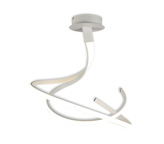 Mantra M6001 Nur Blanco Semi Ceiling 50W LED 3000K, 4000lm, Dimmable White/Frosted Acrylic, 3yrs Warranty - M6001 Ceiling