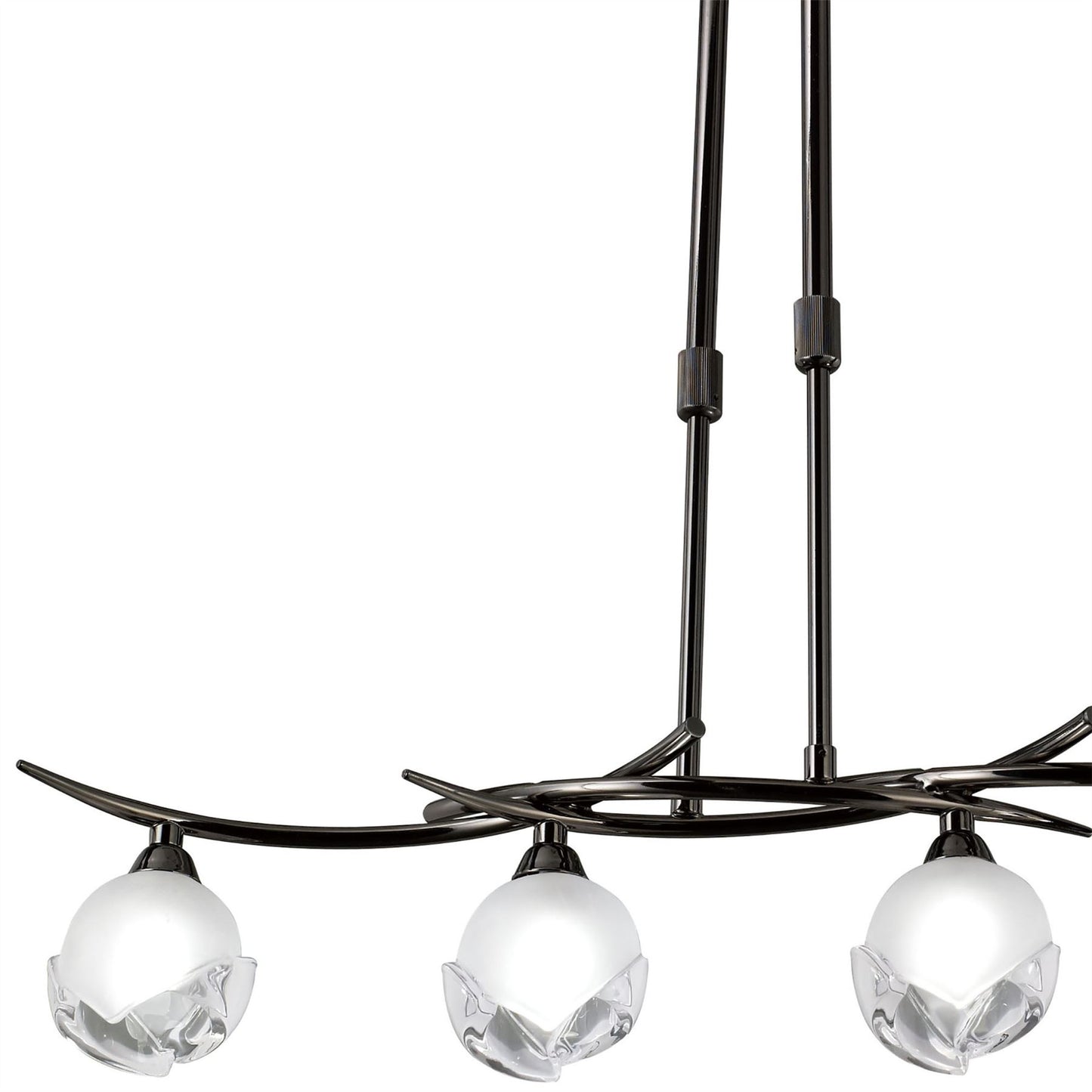 Mantra Fragma Linear Telescopic 4 Light G9 Line, Black Chrome