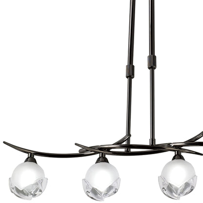 Mantra Fragma Linear Telescopic 4 Light G9 Line, Black Chrome