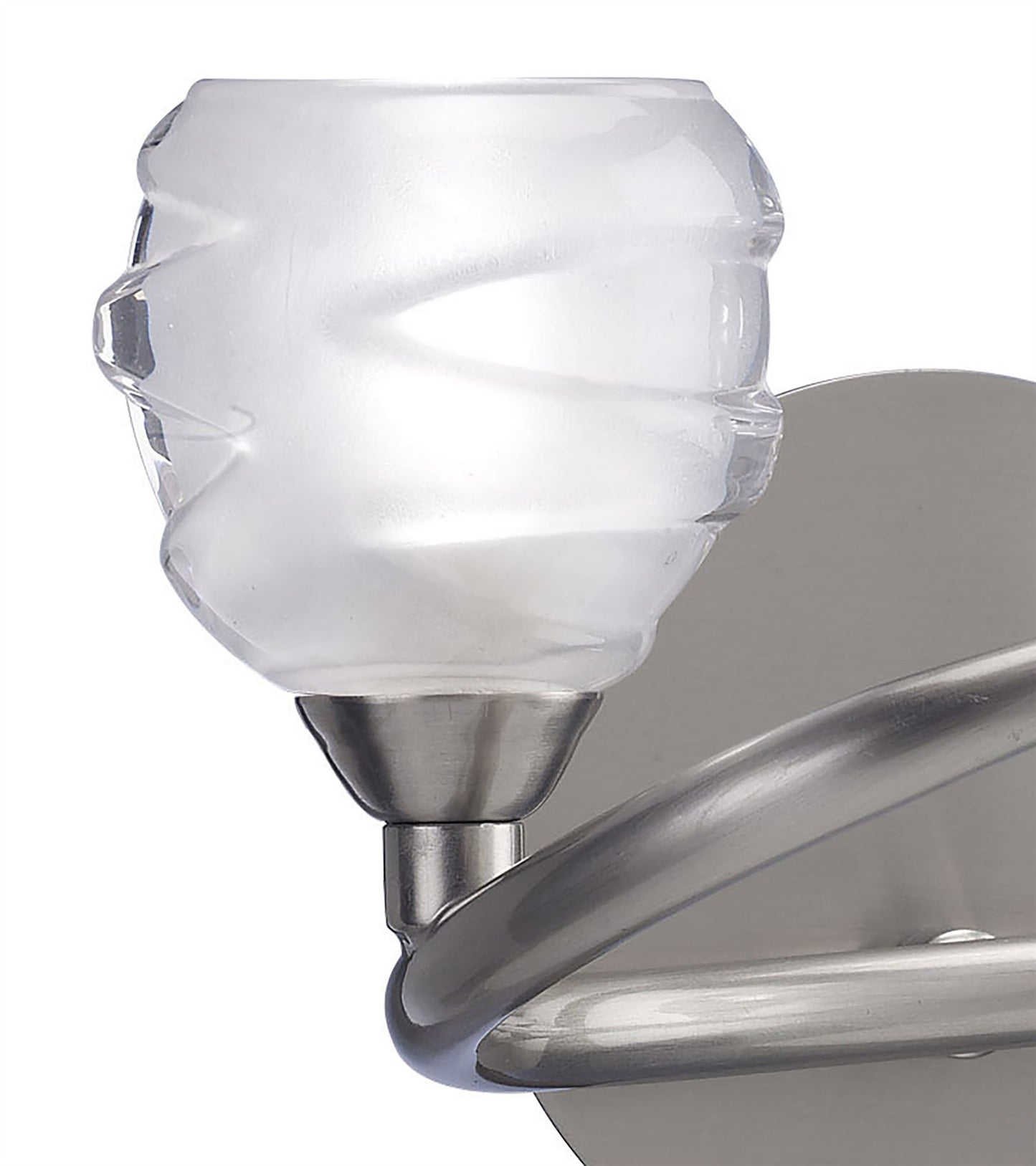 Mantra M1815/S Loop Wall Light Switched 2 Light G9 ECO, Satin Nickel - M1815/S