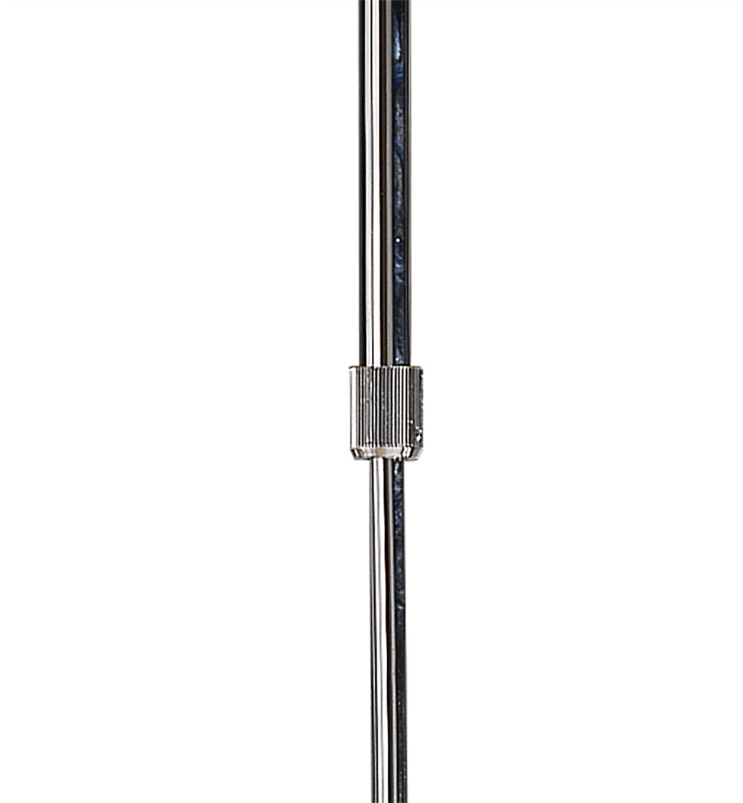 Mantra M0388 Duna E27 Rectangular Pendant 2 Arm 6 Light E27, Polished Chrome/White Acrylic