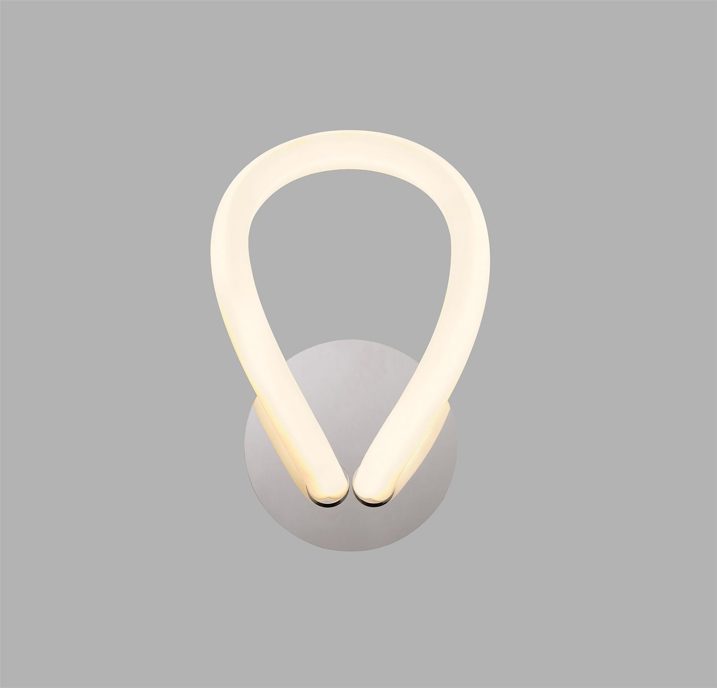 Mantra Knot LED II Knot II Switched Wall Light, 12W LED, 3000K, 900lm, IP20, Chrome, 3yrs Warranty