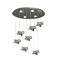 Mantra M5901 Nido Pendant 75cm Round 7 + 4 Lights 42W + 20W LED 3000K, 5080lm, Chrome, 3yrs Warranty