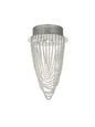 Diyas Camilla 25cm  Round 1 Light GU10 Polished Chrome/Crystal Ceiling Light Fitting