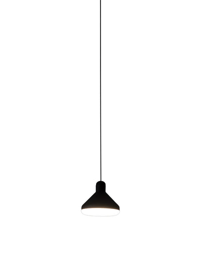 Mantra Fusion Sirio 13.5cm 1 Light Pendant, 8W LED, 3000K, 590lm, Black, 3yrs Warranty