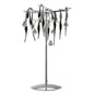 Diyas Cygnet Crystal Table Lamp 6 Light G4 Polished Chrome/Black Glass, NOT LED/CFL Compatible