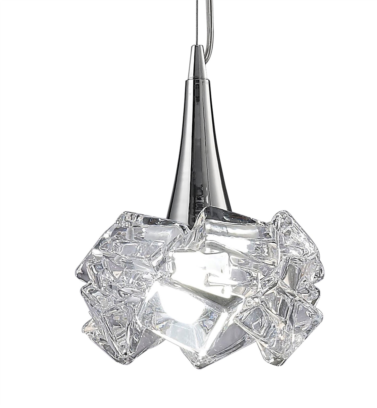 Mantra M3963 Artic Pendant 1 Light E27 Large, Polished Chrome