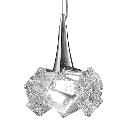 Mantra M3963 Artic Pendant 1 Light E27 Large, Polished Chrome