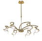 Mantra Dali 70cm Telescopic Pendant Convertible To Semi Flush 6 Light G9, Polished Brass