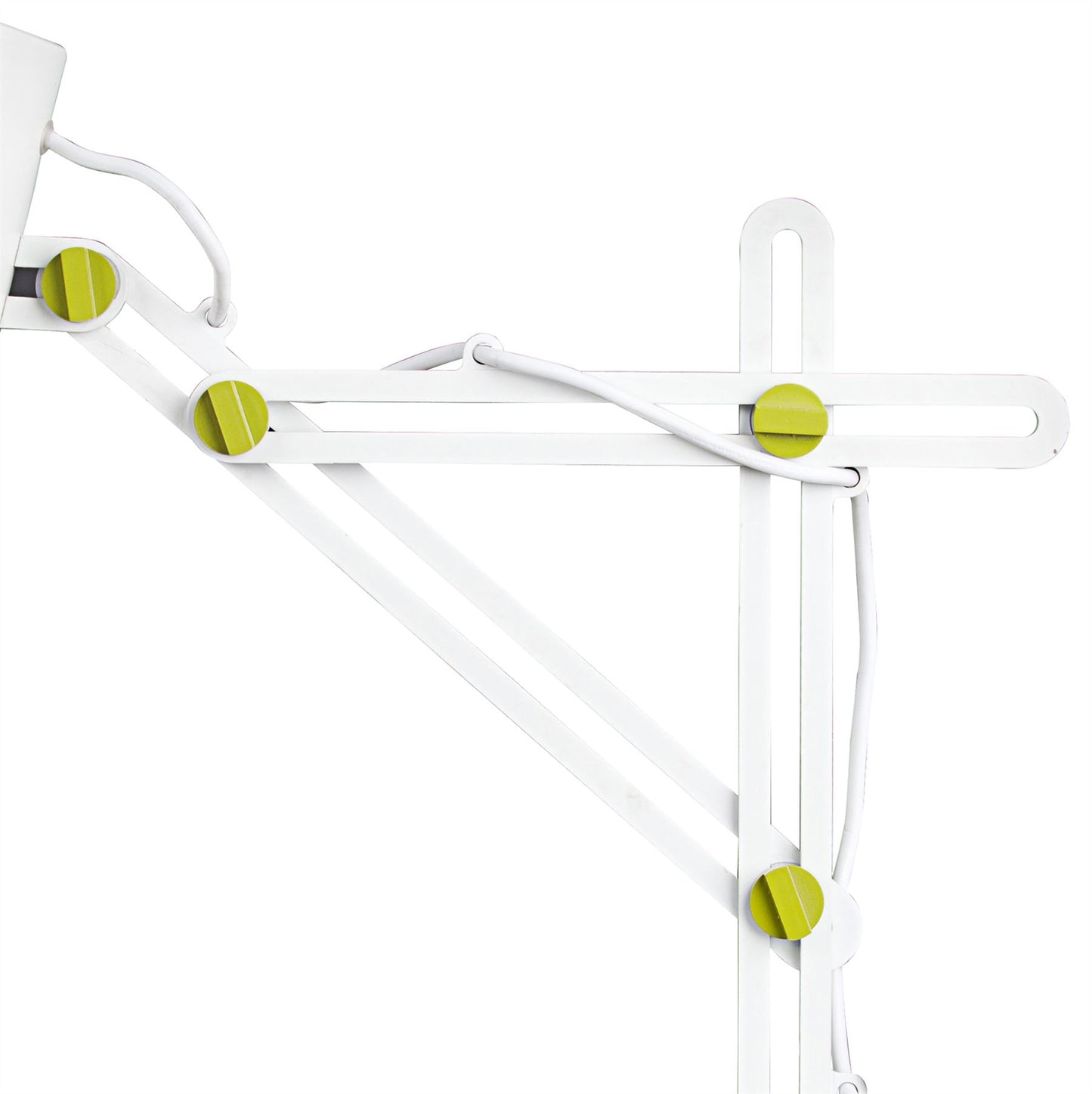 Mantra M3614 Looker Table Lamp 1 Light E27, Matt White/Green
