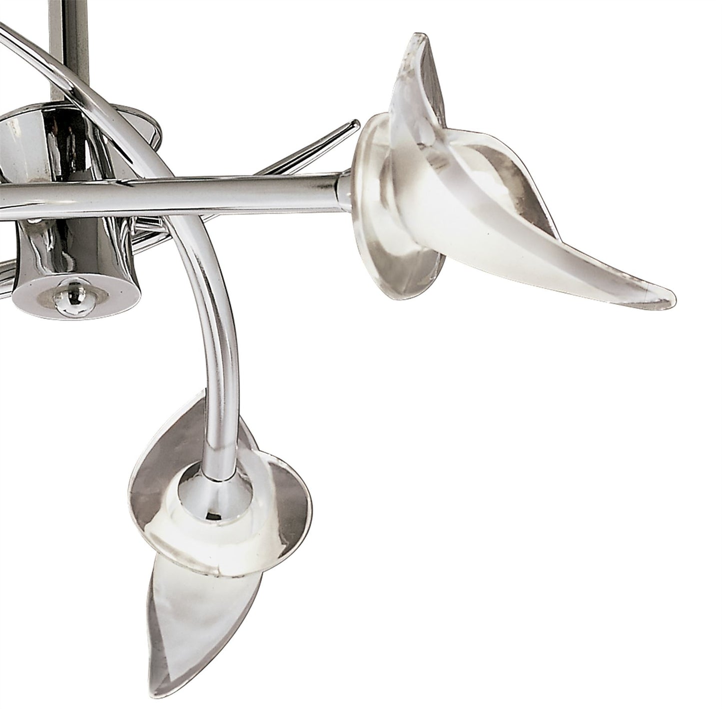 Mantra M0306 Flavia Semi Ceiling Round 3 Light G9, Polished Chrome