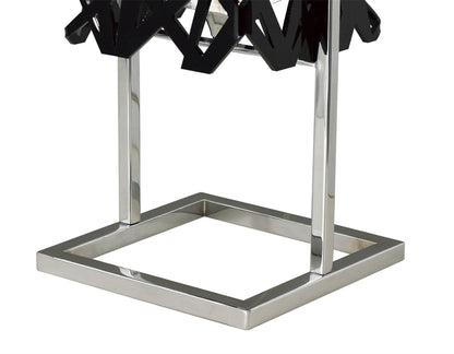 Mantra M1271 Tokio Table Lamp 1 Light G9, Gloss Black/Polished Chrome