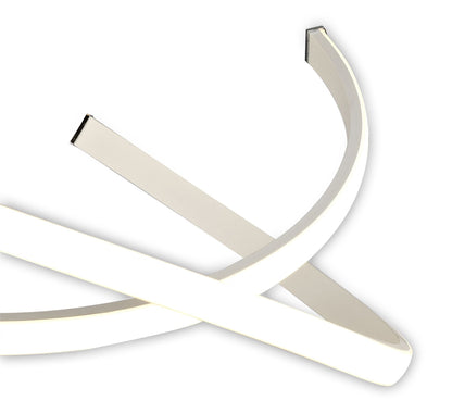 Mantra M6001 Nur Blanco Semi Ceiling 50W LED 3000K, 4000lm, Dimmable White/Frosted Acrylic, 3yrs Warranty - M6001 Ceiling