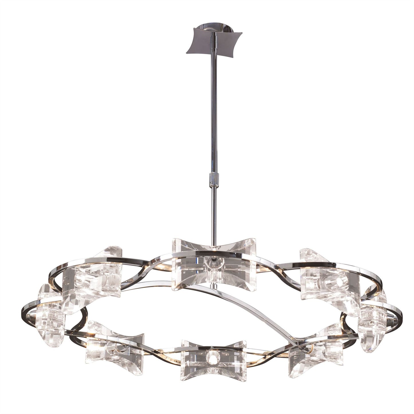 Mantra M0888 Kromo Telescopic 8 Light G9 Round, Polished Chrome