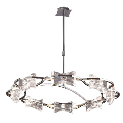 Mantra M0888 Kromo Telescopic 8 Light G9 Round, Polished Chrome