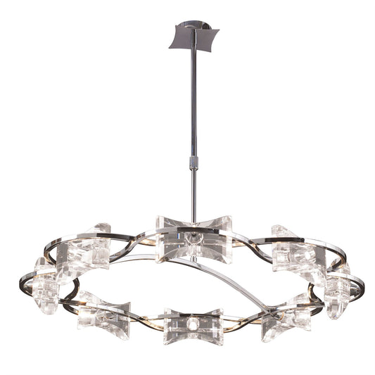Mantra M0888 Kromo Telescopic 8 Light G9 Round, Polished Chrome
