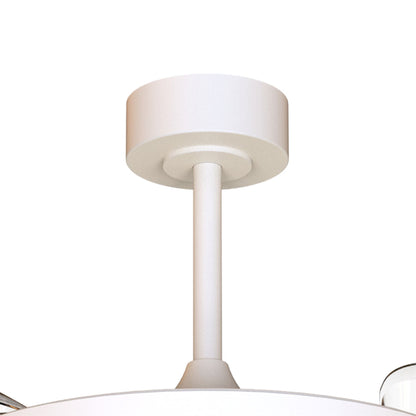 Coin Fan M 49cm 40W LED Dimmable Ceiling With Built-In 30W DC Fan, 3000-5000K Remote, APP, Alexa & Google Voice Control, 6400lm, White