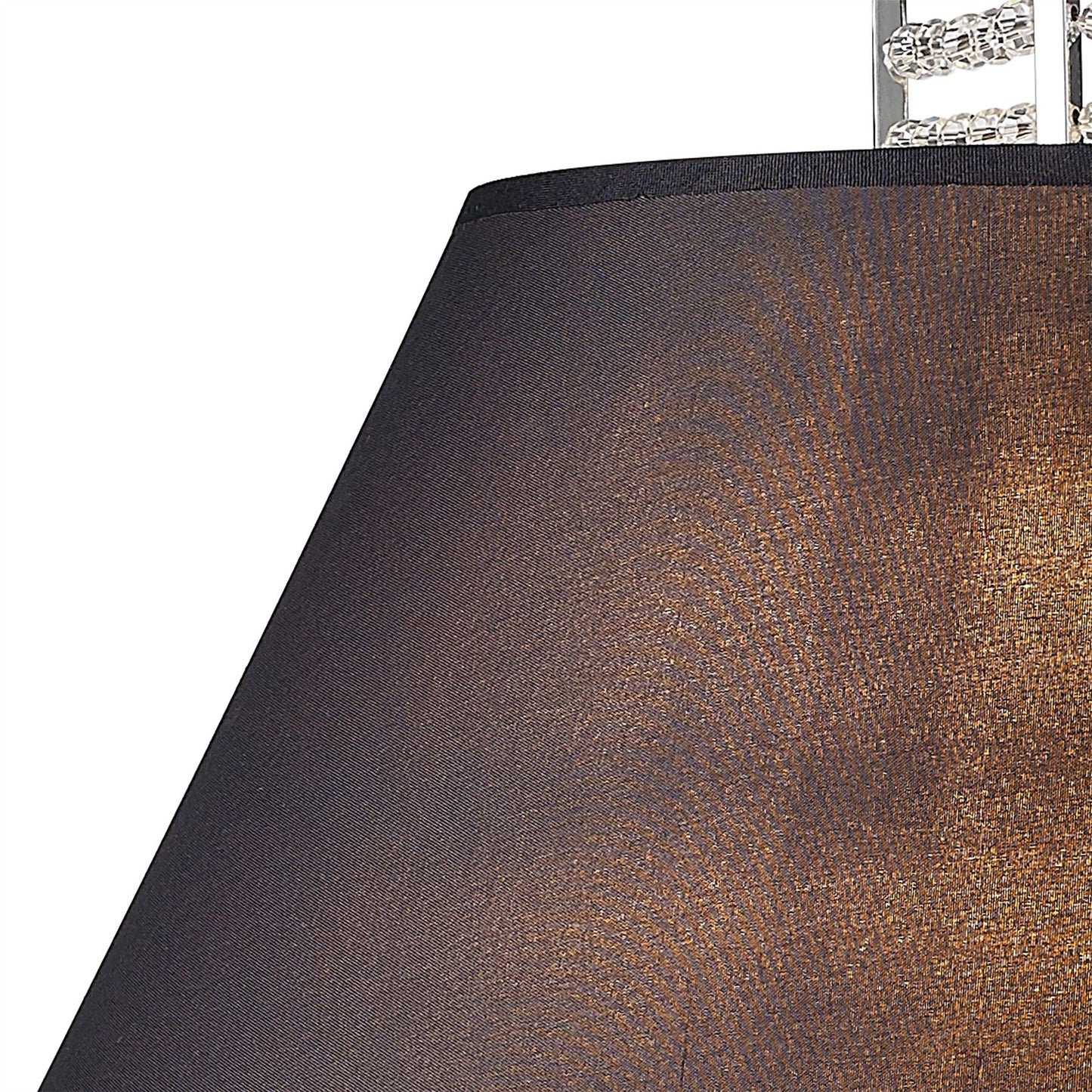 Diyas Davina Wall Light with Black Shade 2 Light G9 Polished Chrome/Crystal