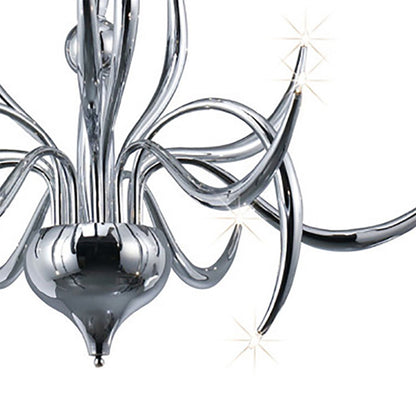Diyas Llamas 96cm  15 Light G4 Polished Chrome, NOT LED/CFL Compatible Ceiling Pendant Light Fitting