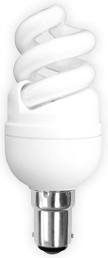 Luxram Super Mini Sup Spiral Super Mini Supreme Spiral B15 11W Natural White 4000K Compact Fluorescent Compact