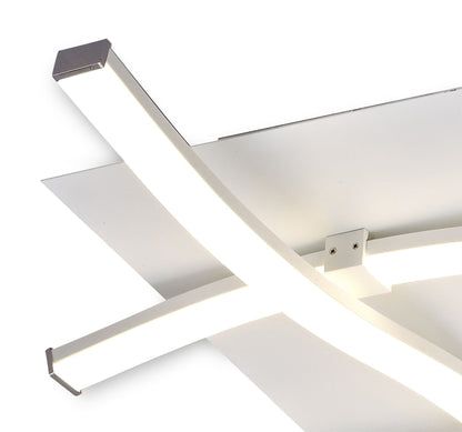 Mantra M6004 Nur Blanco Ceiling 34W LED 3000K, 2600lm, Dimmable White/Frosted Acrylic, 3yrs Warranty - M6004 Ceiling