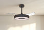 Coin Fan Mini Smart 40cm 36W LED Dimmable Ceiling With Built-In 25W DC Fan, 3000-5000K Remote, APP, Alexa & Google Voice Control, 5710lm, Black