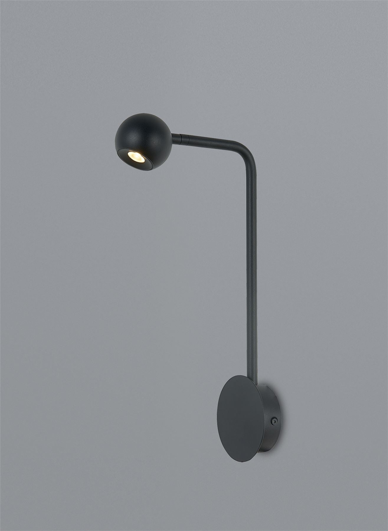Mantra Fusion Eyes Wall Light, 6W LED, 3000K, 390lm, Sand Black, 3yrs Warranty