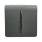 Trendi Switch Screwless 10 Amp Triple Pole Fan Isolator Switch in Charcoal Grey- FICH