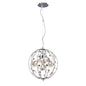 Diyas Sorrento 37cm  Ball 3 Light G9 Polished Chrome/Crystal Ceiling Pendant Light Fitting
