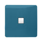 Trendi Artistic Modern Glossy Tactile RJ45 Cat 5e Ethernet Socket Ocean Blue