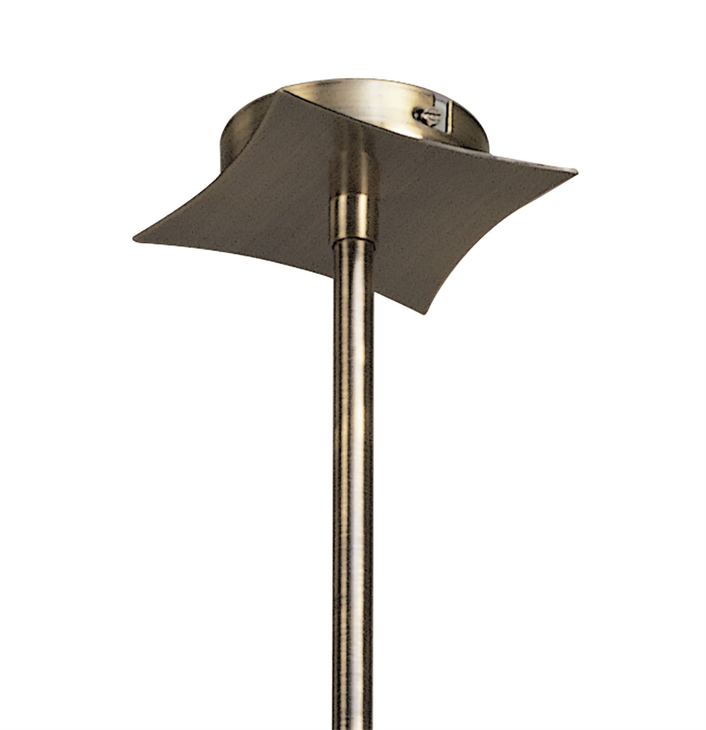 Mantra Rosa 64cm Del Desierto Telescopic Pendant Convertible To Semi Flush 6 Light G9, Antique Brass