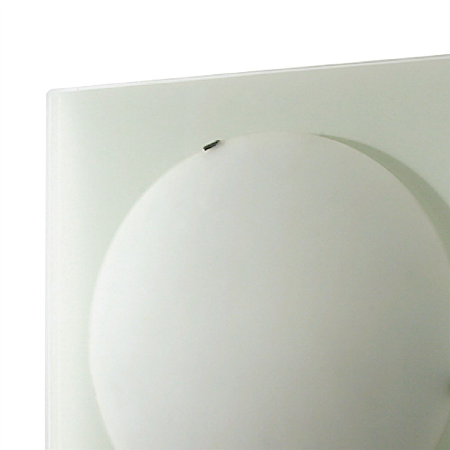 Diyas Zara Flush  Light Medium Square 2 Light Satin Nickel/Opal Glass Ceiling Light Fitting