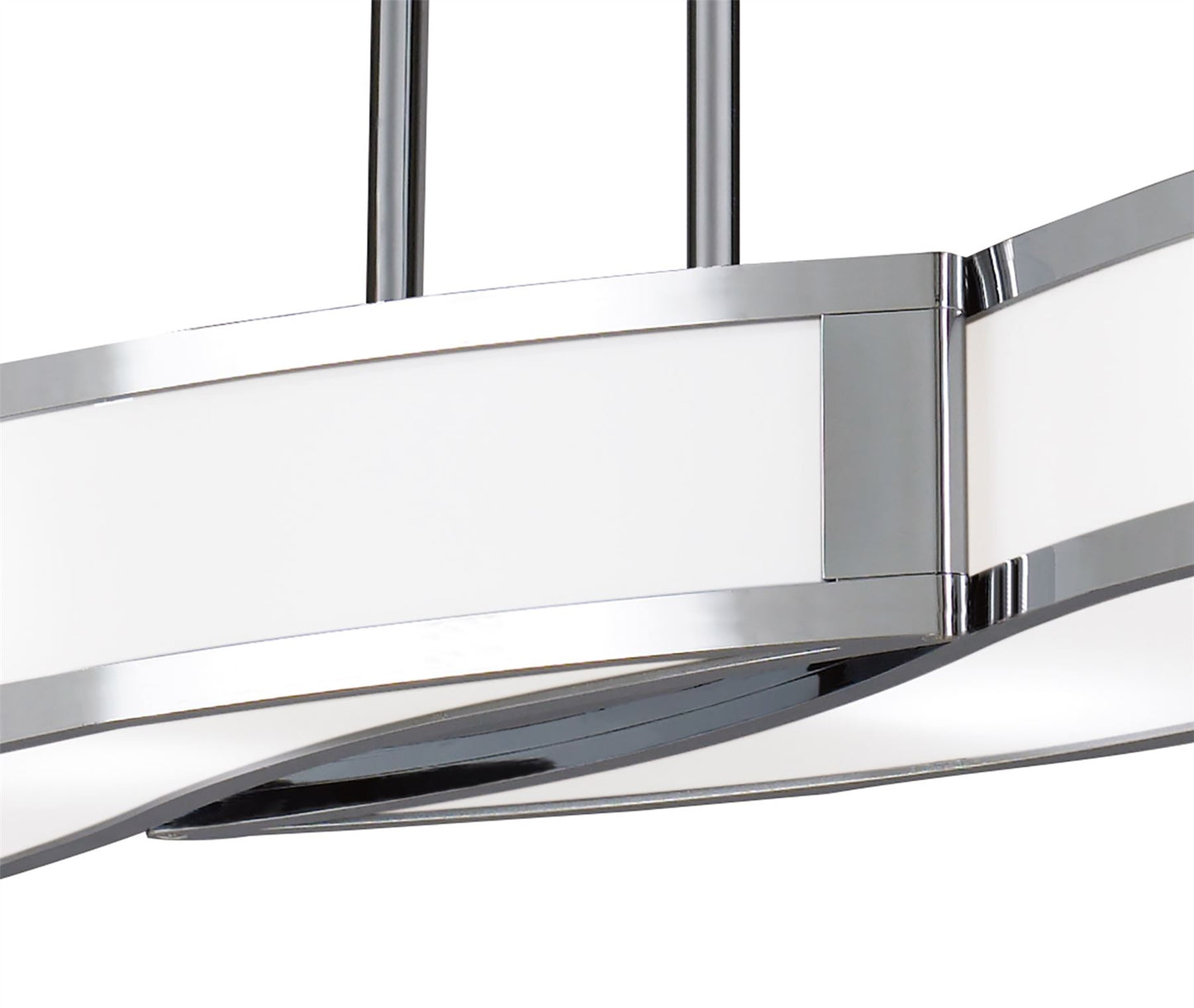 Mantra Sintesys GU10 Sintesys Linear Telescopic Convertible To Semi Flush GU10 4 Light Polished Chrome - M8666, CFL Lamps INCLUDED