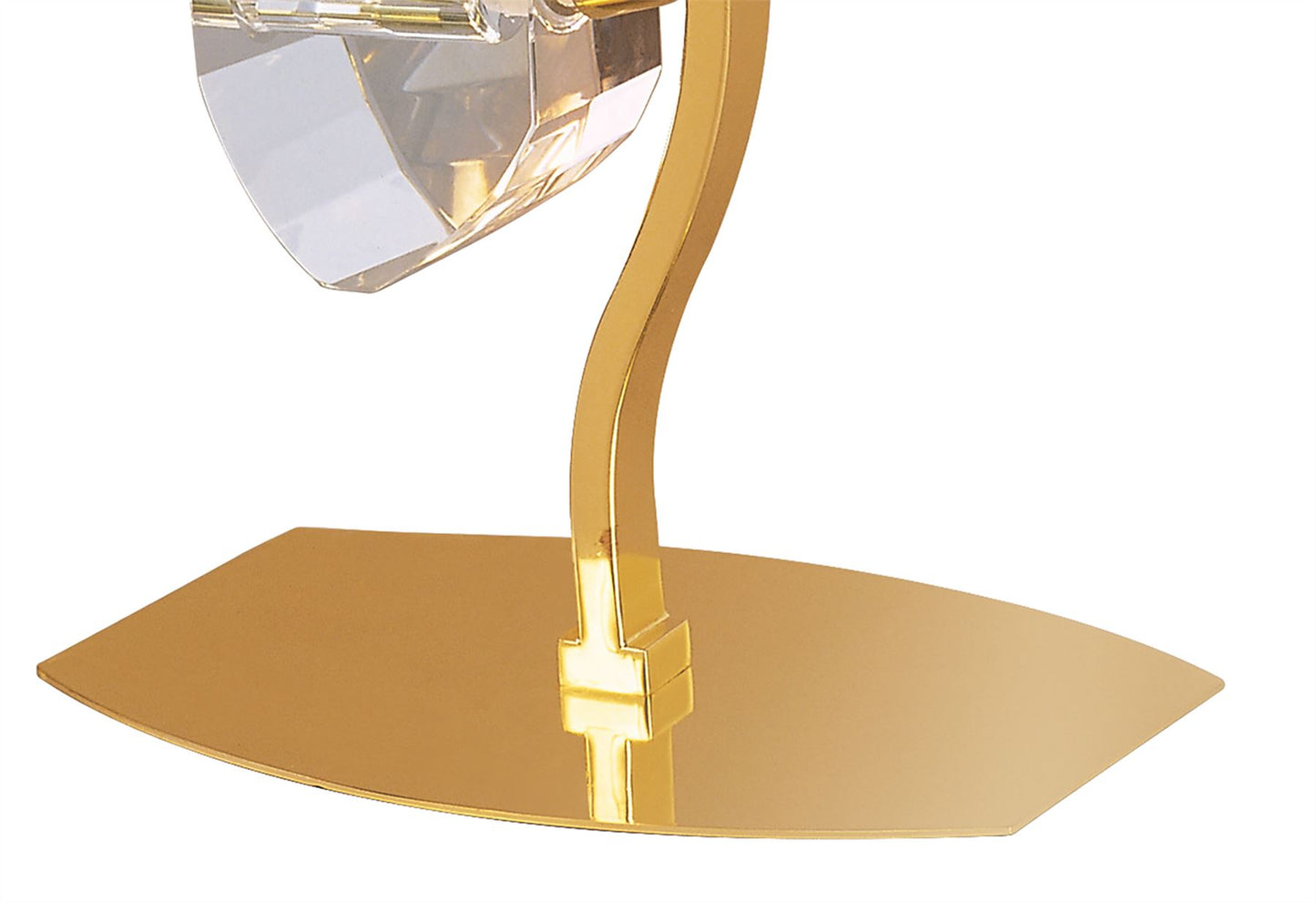 Mantra Alfa Crystal Table Lamp 2 Light G9 French Gold
