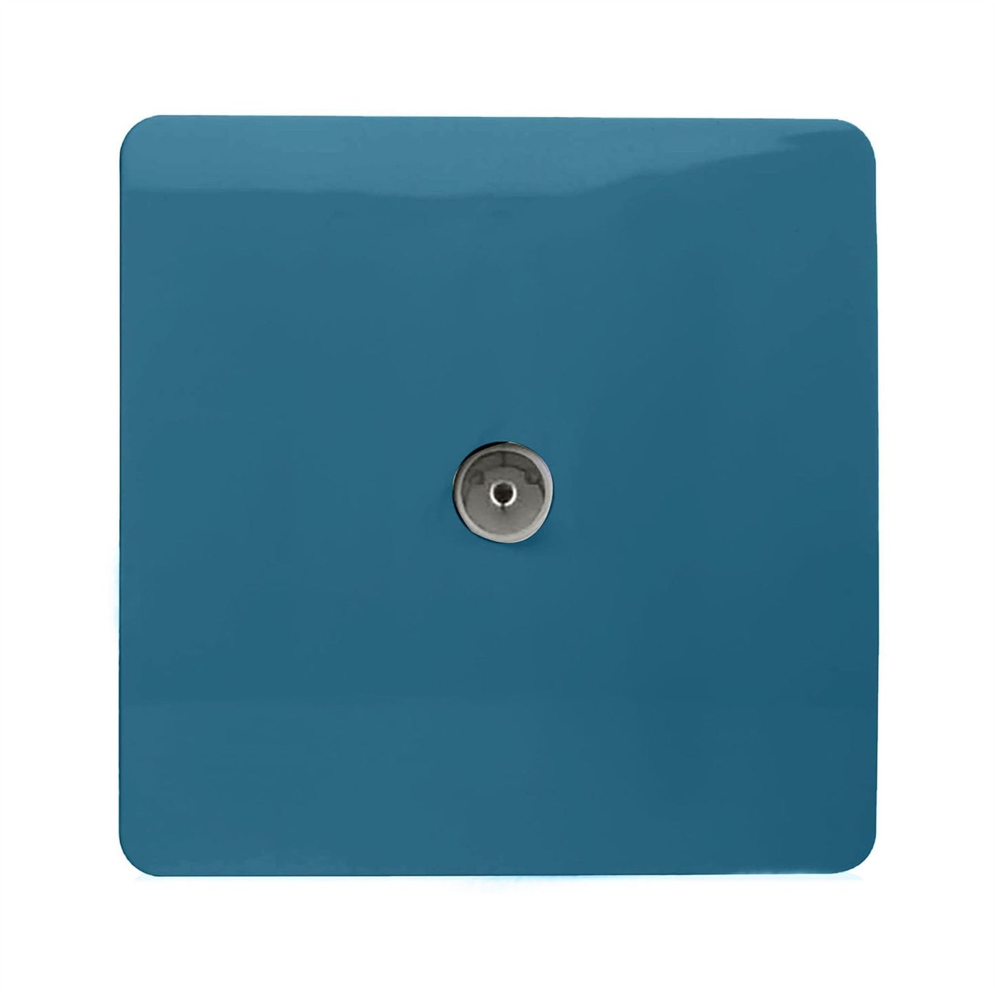 Trendi Artistic Modern Glossy Tactile TV Socket Midnight Blue