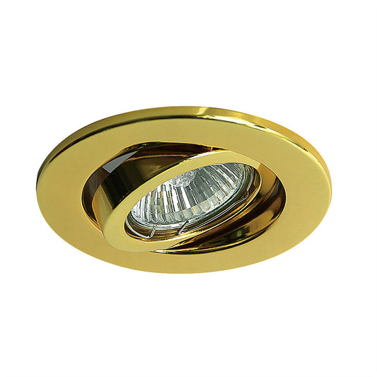 Deco Hudson 10.4cm GU10 Adjustable Downlight Gold (Lamp Not Included), Cut Out: 84mm