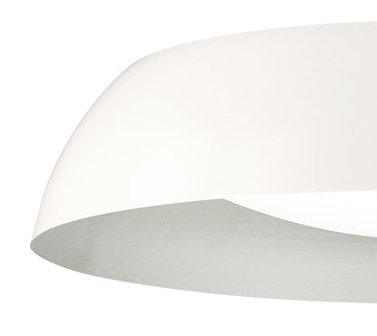 Mantra M4846 Argenta Ceiling Large 30W LED 3000K, 3000lm, Matt White/Silver/White Acrylic, 3yrs Warranty - M4846 Ceiling
