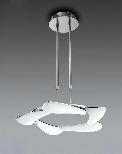 Mantra Mistral LED M3801 Mistral Telescopic 30W LED Round 3000K, 2700lm, Polished Chrome/Frosted Acrylic, 3yrs Warranty - M3801 Ceiling