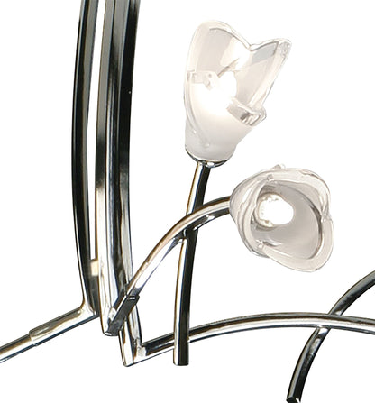 Mantra Pietra 70cm Pendant 3 Arm 6 Light G9, Polished Chrome
