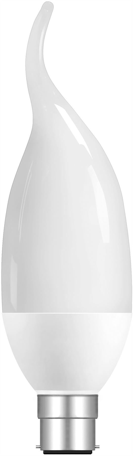 Luxram Extra Mini Sup Candle Tip Extra Mini Supreme Candle Tip B22 7W 2700K Compact Fluorescent Compact